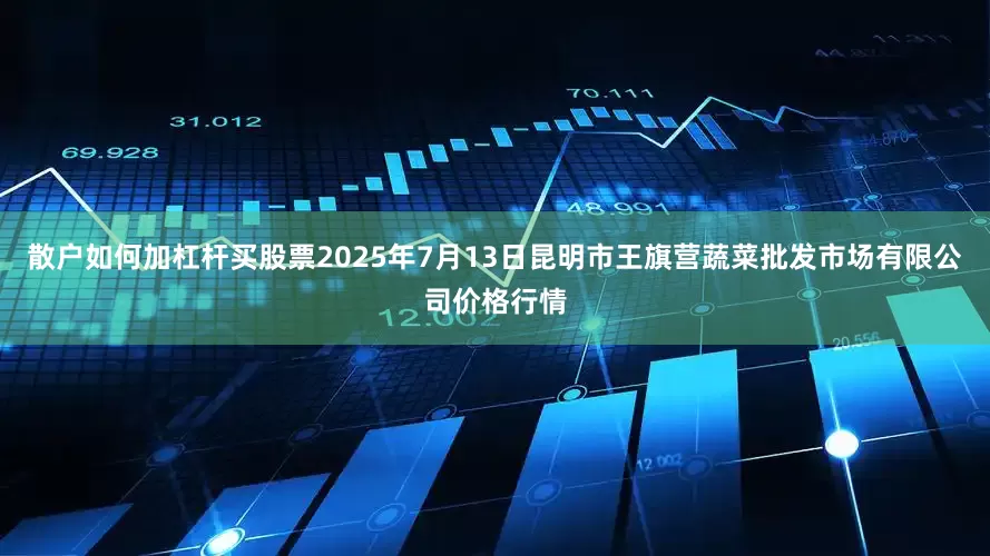 散户如何加杠杆买股票2025年7月13日昆明市王旗营蔬菜批发市场有限公司价格行情