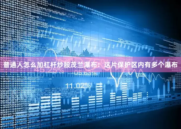 普通人怎么加杠杆炒股茂兰瀑布：这片保护区内有多个瀑布